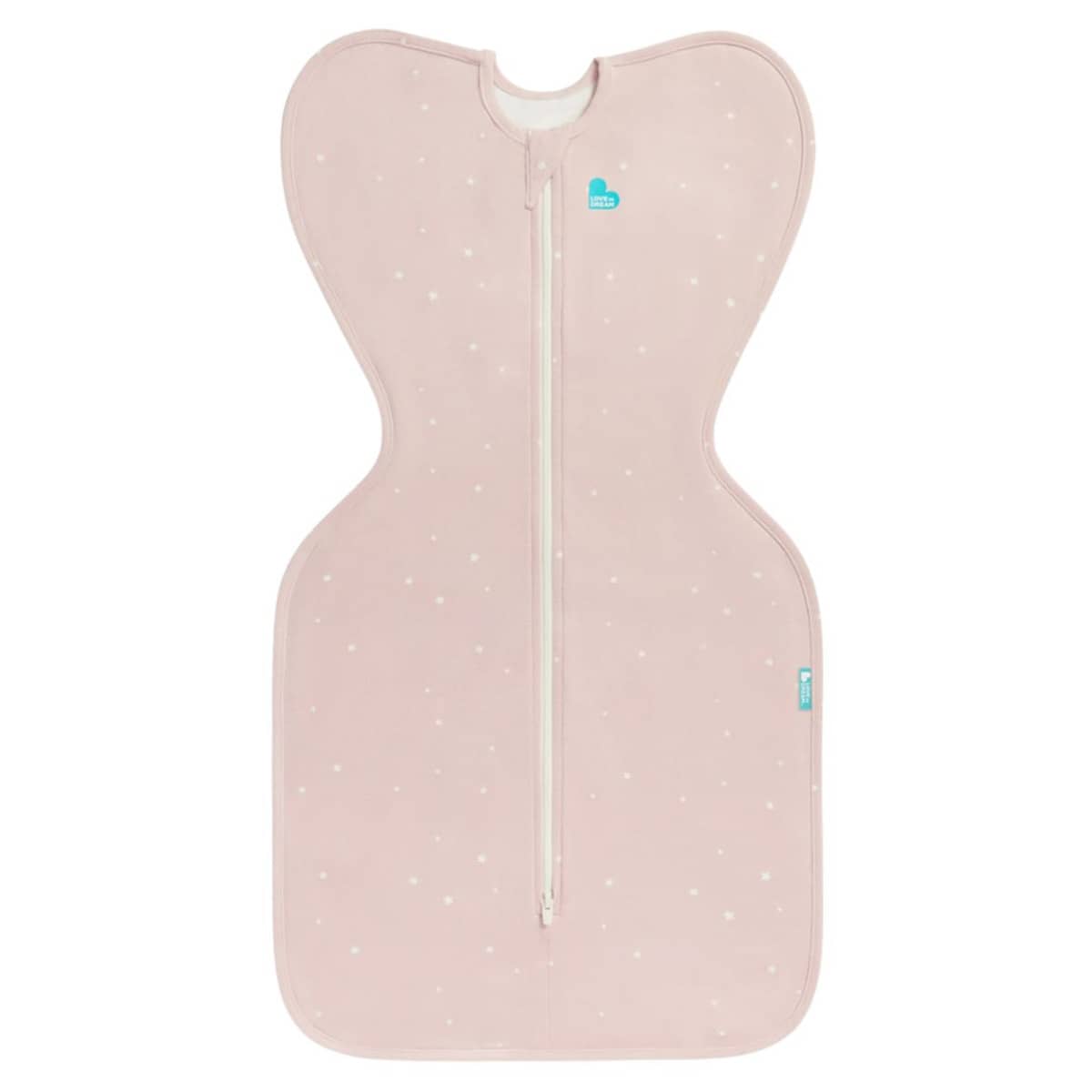 Love to Dream Original Swaddle UP 1.0 TOG Stretch Cotton - Powder Pink Twinkle