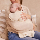 Love to Dream Original Swaddle UP 2.5 TOG Quilted Stretch Cotton - Oatmeal Bees
