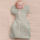 Love to Dream Original Swaddle UP 2.5 TOG Quilted Stretch Cotton - Olive Bees