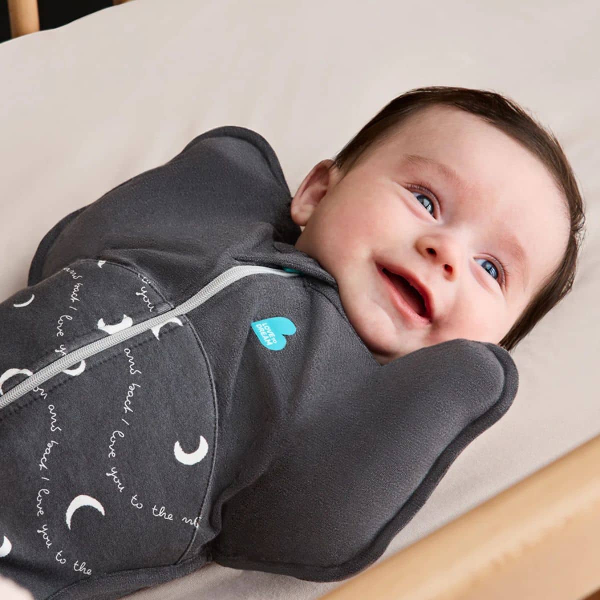 Love to Dream Swaddle UP 1.5 TOG Moderate - Charcoal