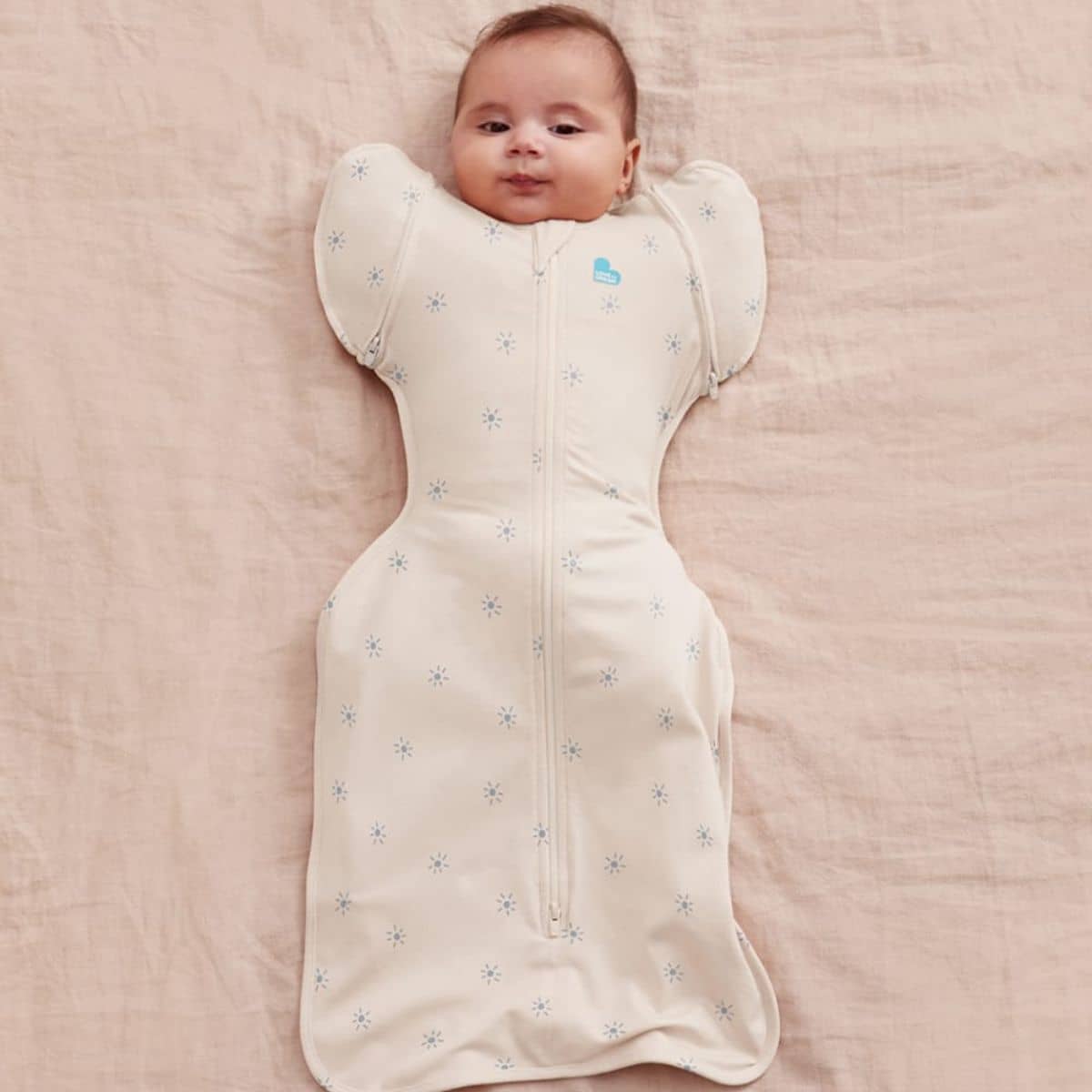 Love to Dream Transition Swaddle UP 0.2 TOG Bamboo Viscose - Mist Blue Sunny