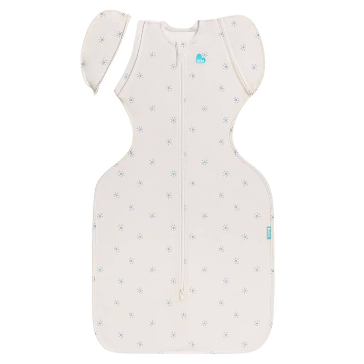 Love to Dream Transition Swaddle UP 0.2 TOG Bamboo Viscose - Mist Blue Sunny