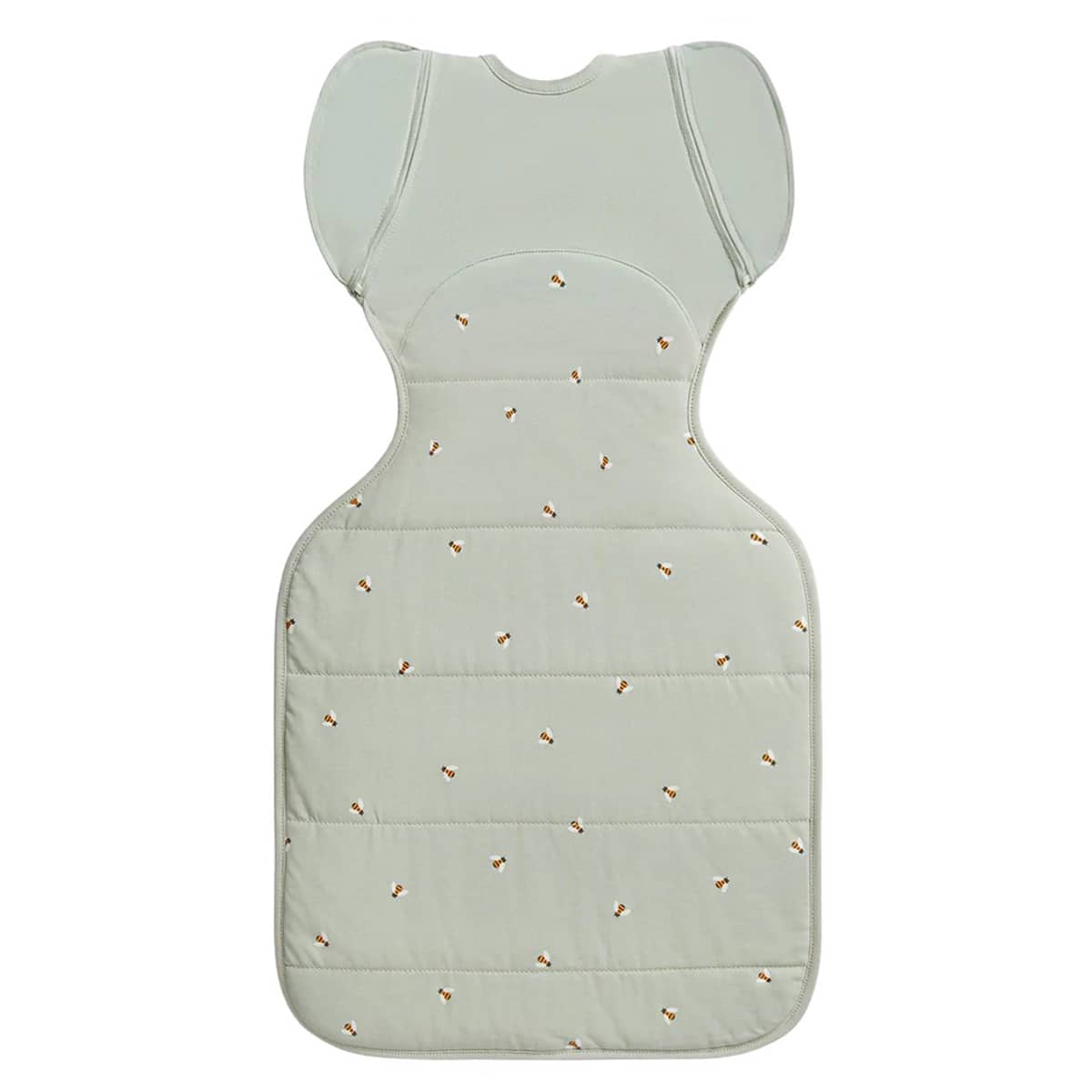 Love to Dream Transition Swaddle UP 2.5 TOG Quilted Stretch Cotton - Olive Bees