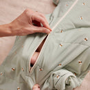 Love to Dream Transition Swaddle UP 2.5 TOG Quilted Stretch Cotton - Olive Bees
