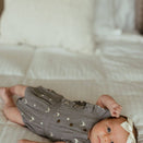 L'ovedbaby Organic Muslin Ruffle Bodysuit - Moonstone Dolphin