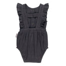 L'ovedbaby Organic Muslin Ruffle Bodysuit - Chia Seed