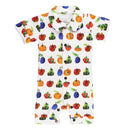 L'ovedbaby x The Very Hungry Caterpillar Organic Short Sleeve Coverall - Fruit