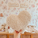 Luna Mae Creations - Medium Cushion - Sherpa Heart