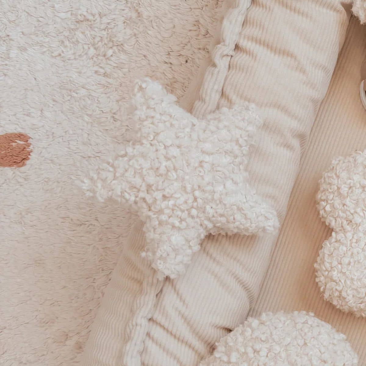 Luna Mae Creations - Mini Cushion - Sherpa Star