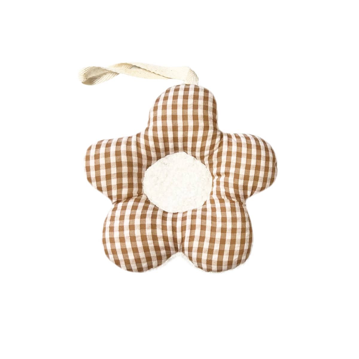 Luna Mae Creations - Pacifier Holder - Gingham Boucle Daisy