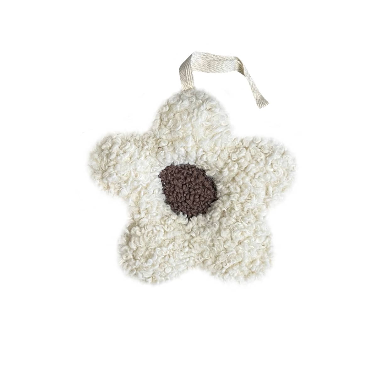 Luna Mae Creations - Pacifier Holder - Mocha Blossom Daisy