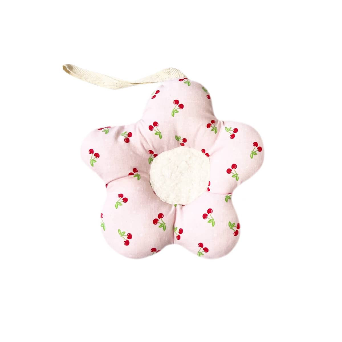 Luna Mae Creations - Pacifier Holder - Pink Cherries Daisy