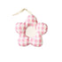 Luna Mae Creations - Pacifier Holder - Pink Gingham Boucle Daisy