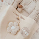 Luna Mae Creations - Pacifier Holder - Sherpa Daisy