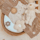 Luna Mae Creations - Pacifier Holder - Sherpa Daisy