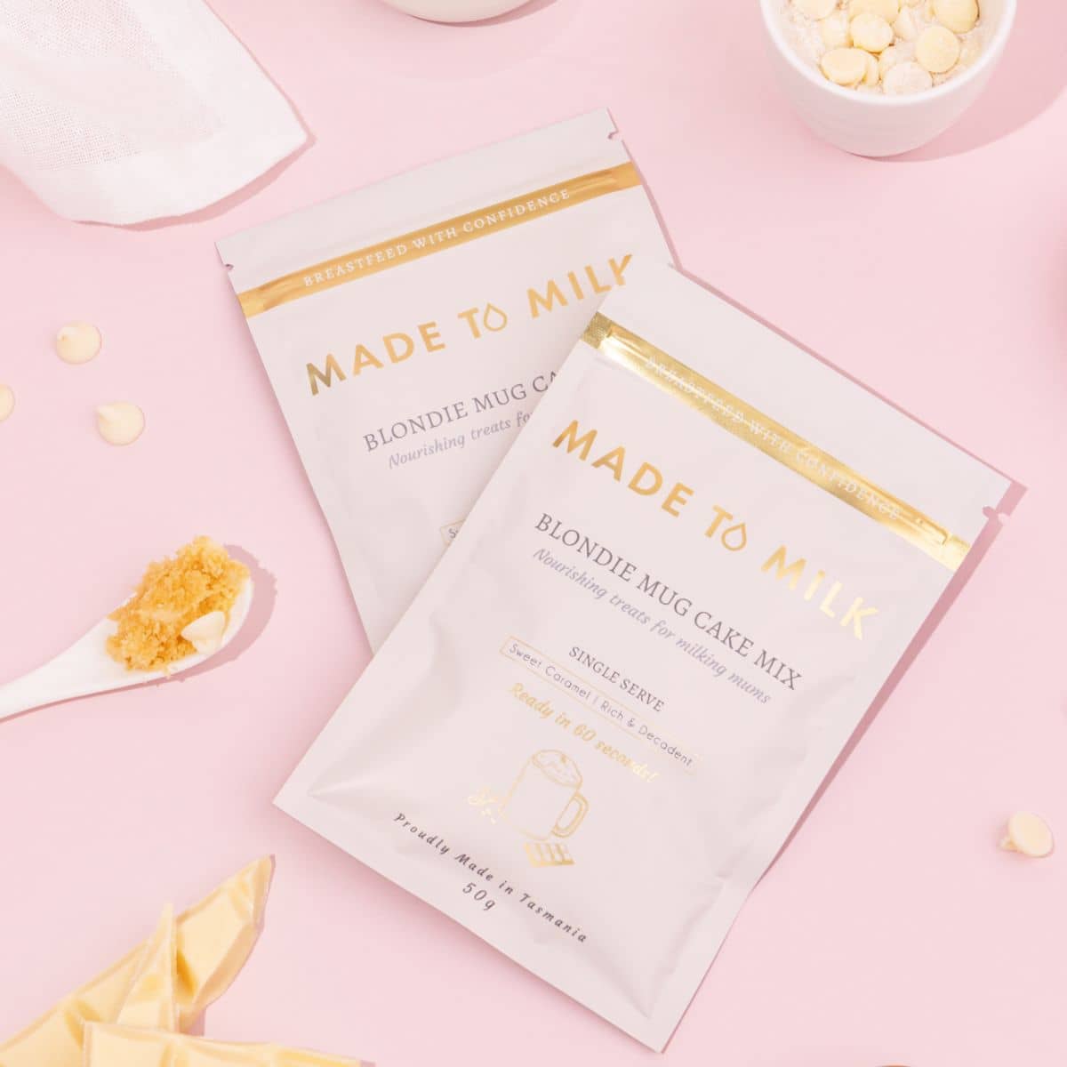 Made to Milk Lactation Blondie Mug Cake Mix - Single Serve