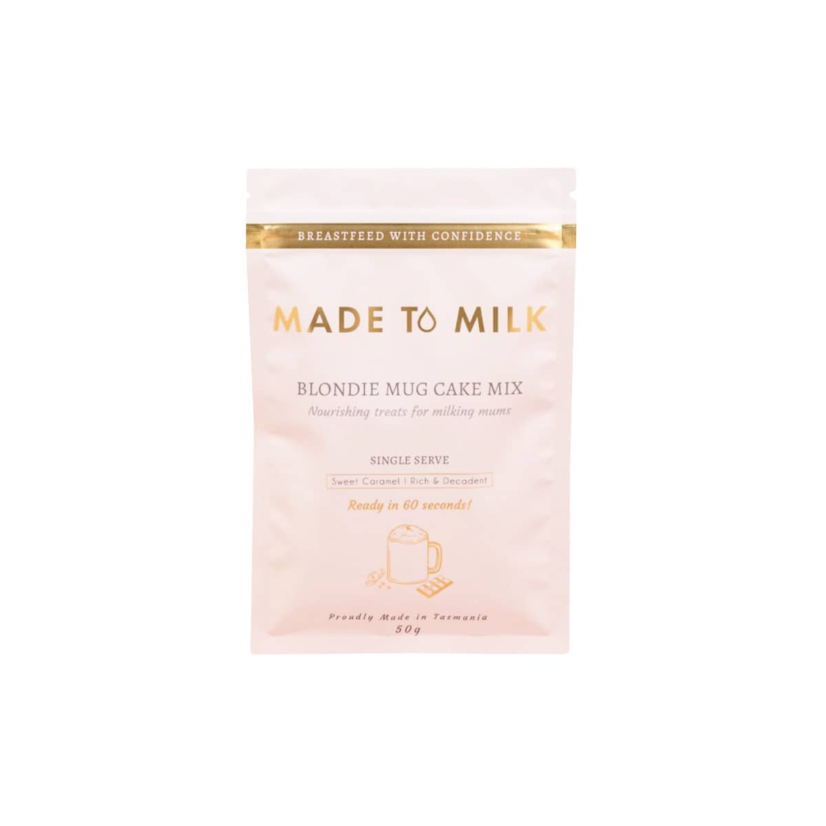 Made to Milk Lactation Blondie Mug Cake Mix - Single Serve