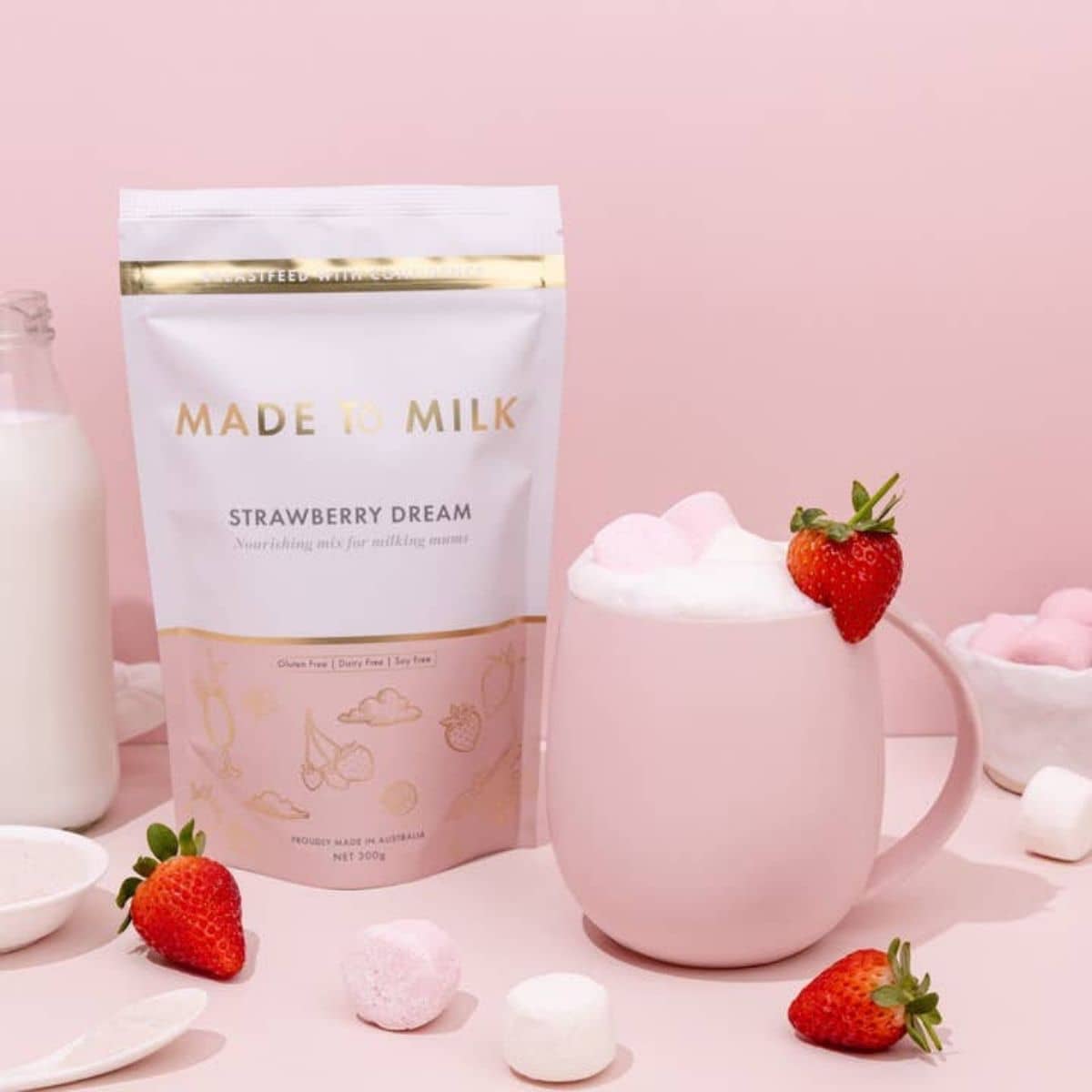 Made to Milk - Lactation Strawberry Dream Drink