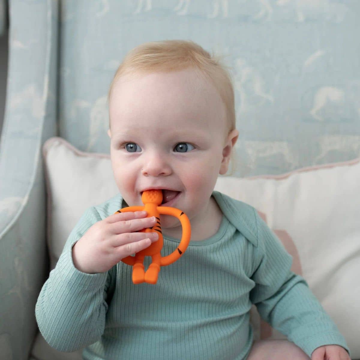 Matchstick Monkey Teething Toy and Gel Applicator - Tiger