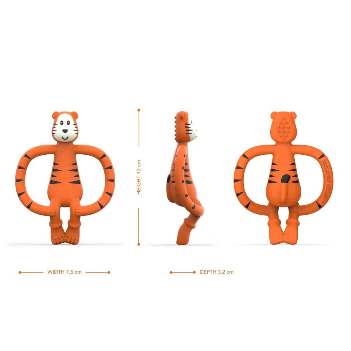 Matchstick Monkey Teething Toy and Gel Applicator - Tiger