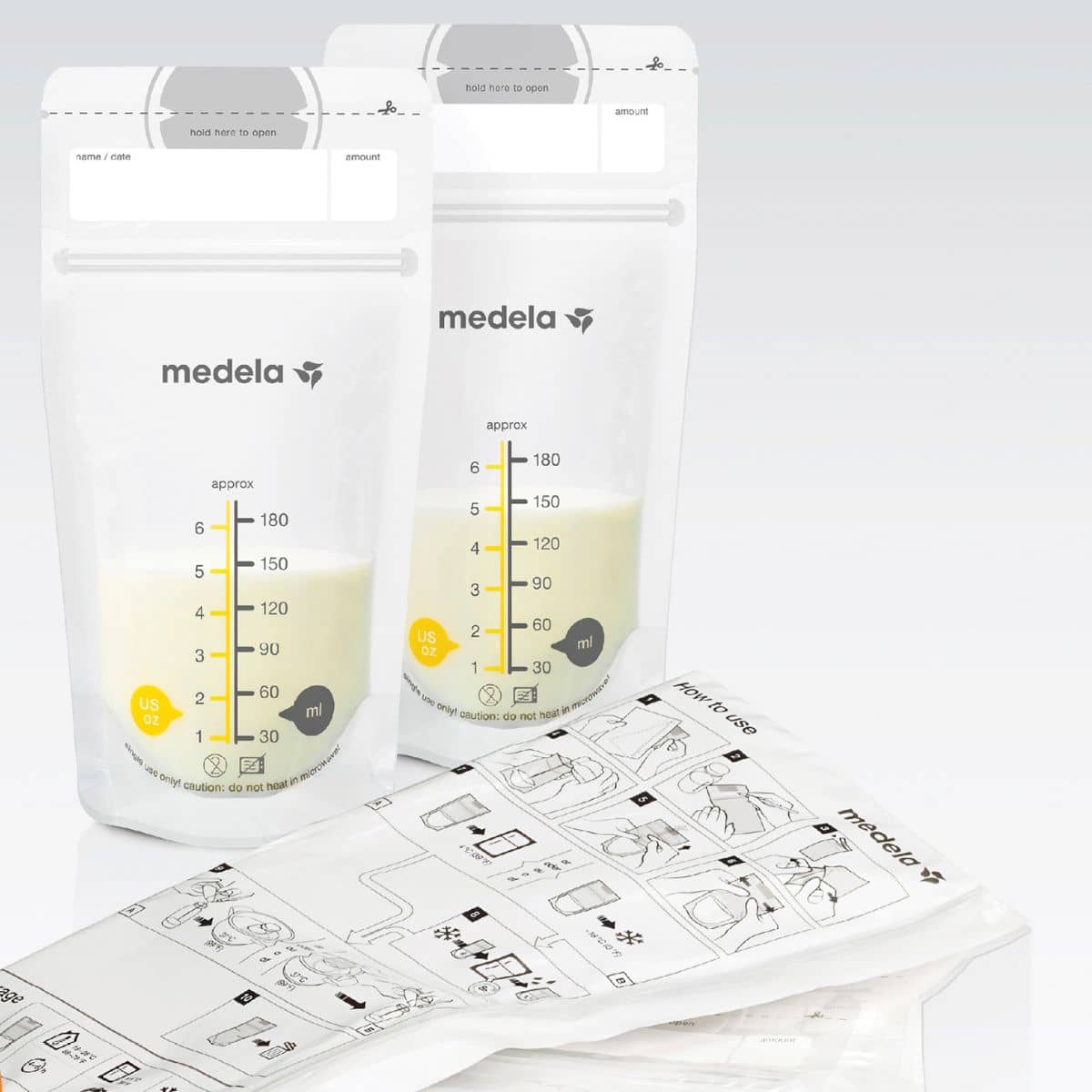 Medela Pump & Save Breastmilk Bags - 50pk