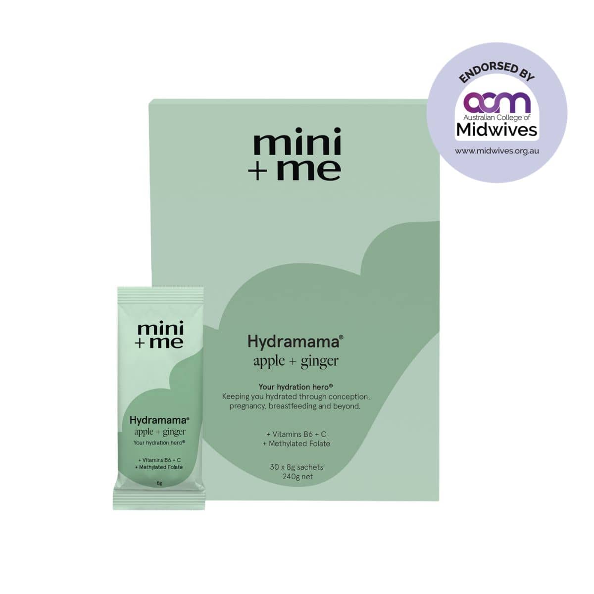 Mini + Me Hydramama Hydration Support Drink - Apple and Ginger