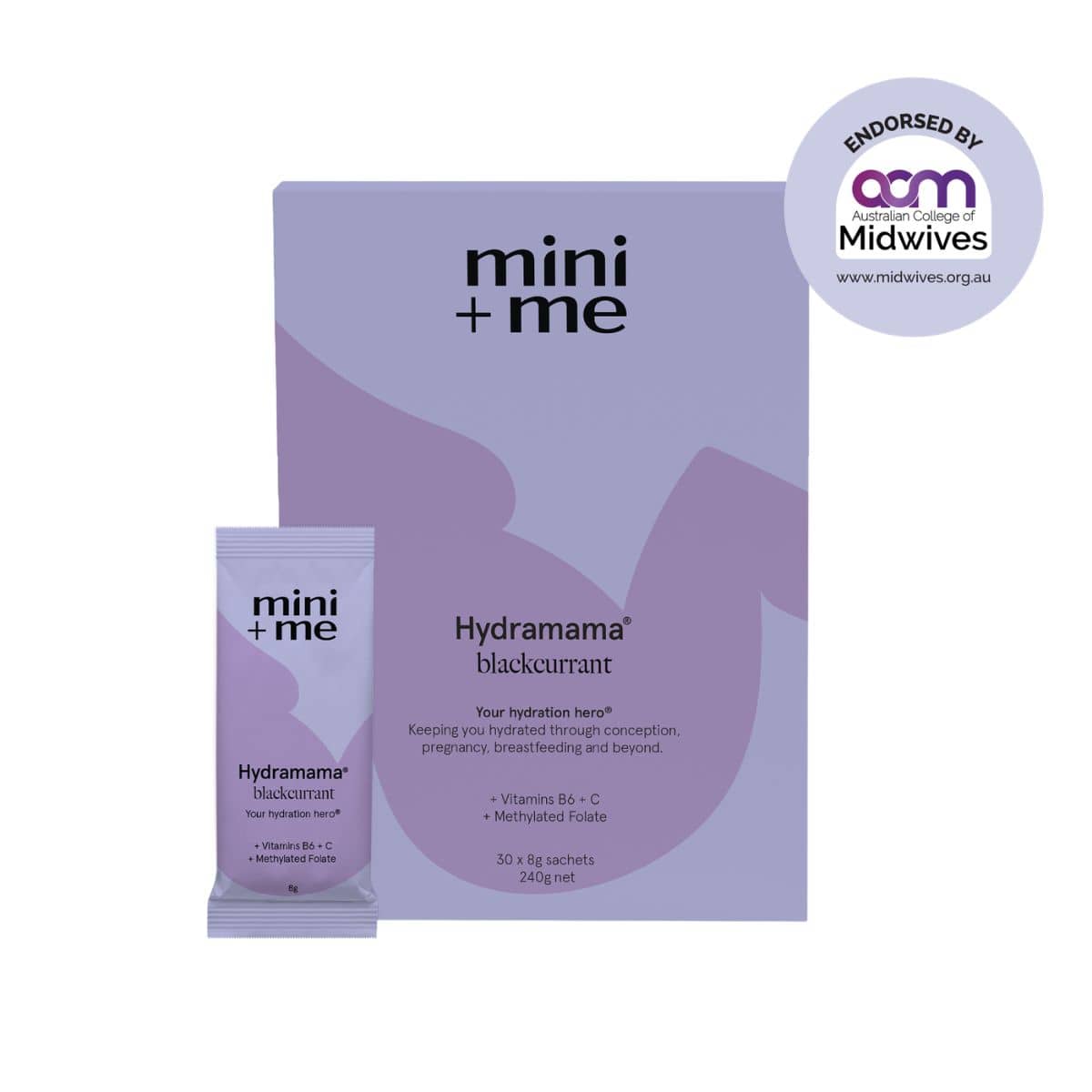 Mini + Me Hydramama Hydration Support Drink - Blackcurrant