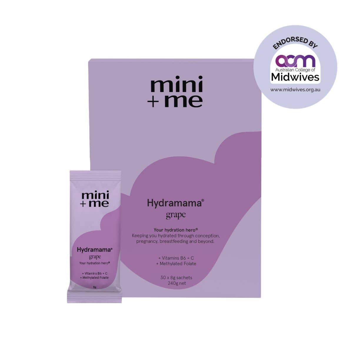 Mini + Me Hydramama Hydration Support Drink - Grape