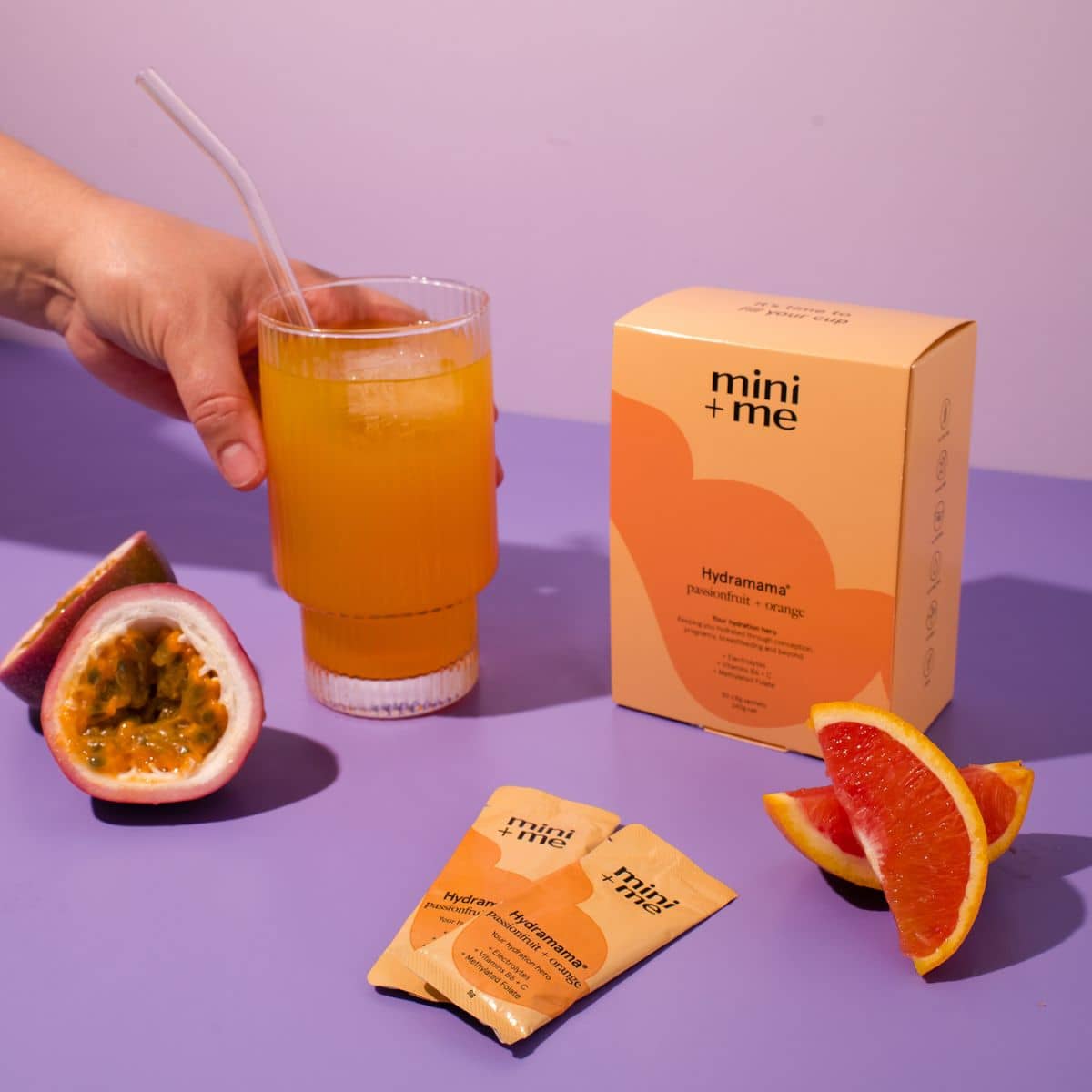 Mini + Me Hydramama Hydration Support Drink - Passionfruit and Orange