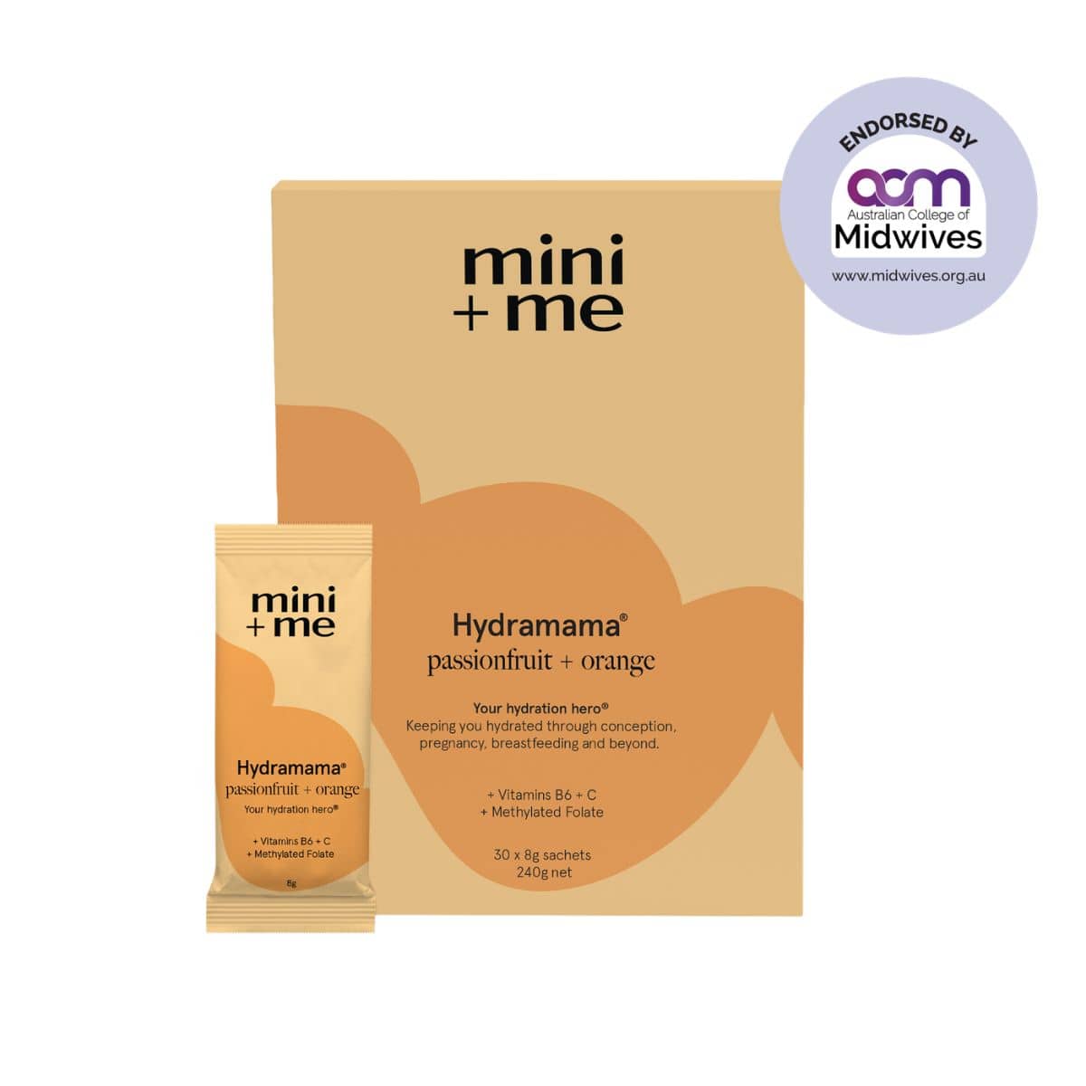 Mini + Me Hydramama Hydration Support Drink - Passionfruit and Orange