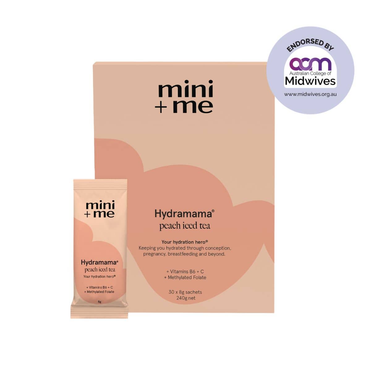 Mini + Me Hydramama Hydration Support Drink - Peach Iced Tea