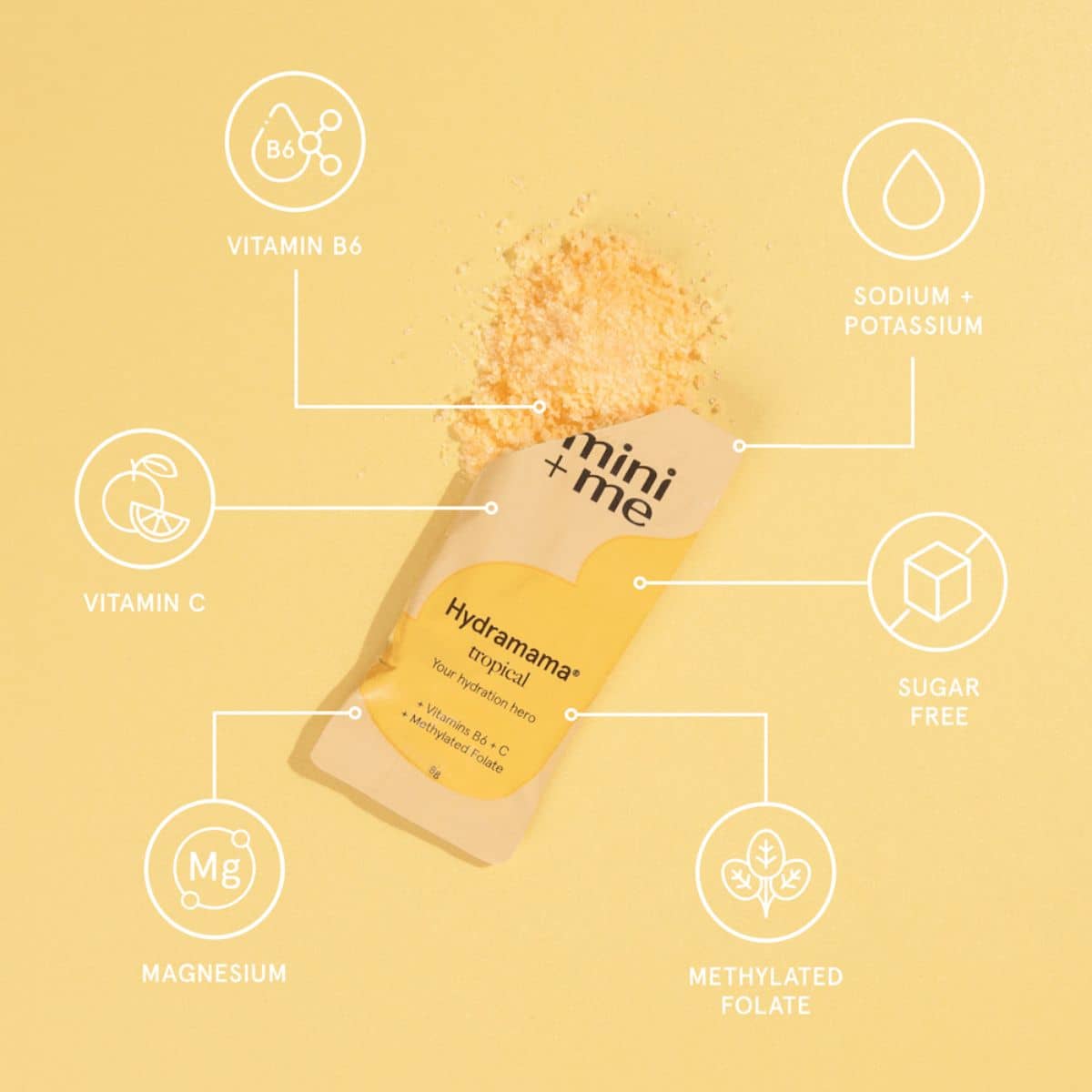Mini + Me Hydramama Hydration Support Drink - Tropical