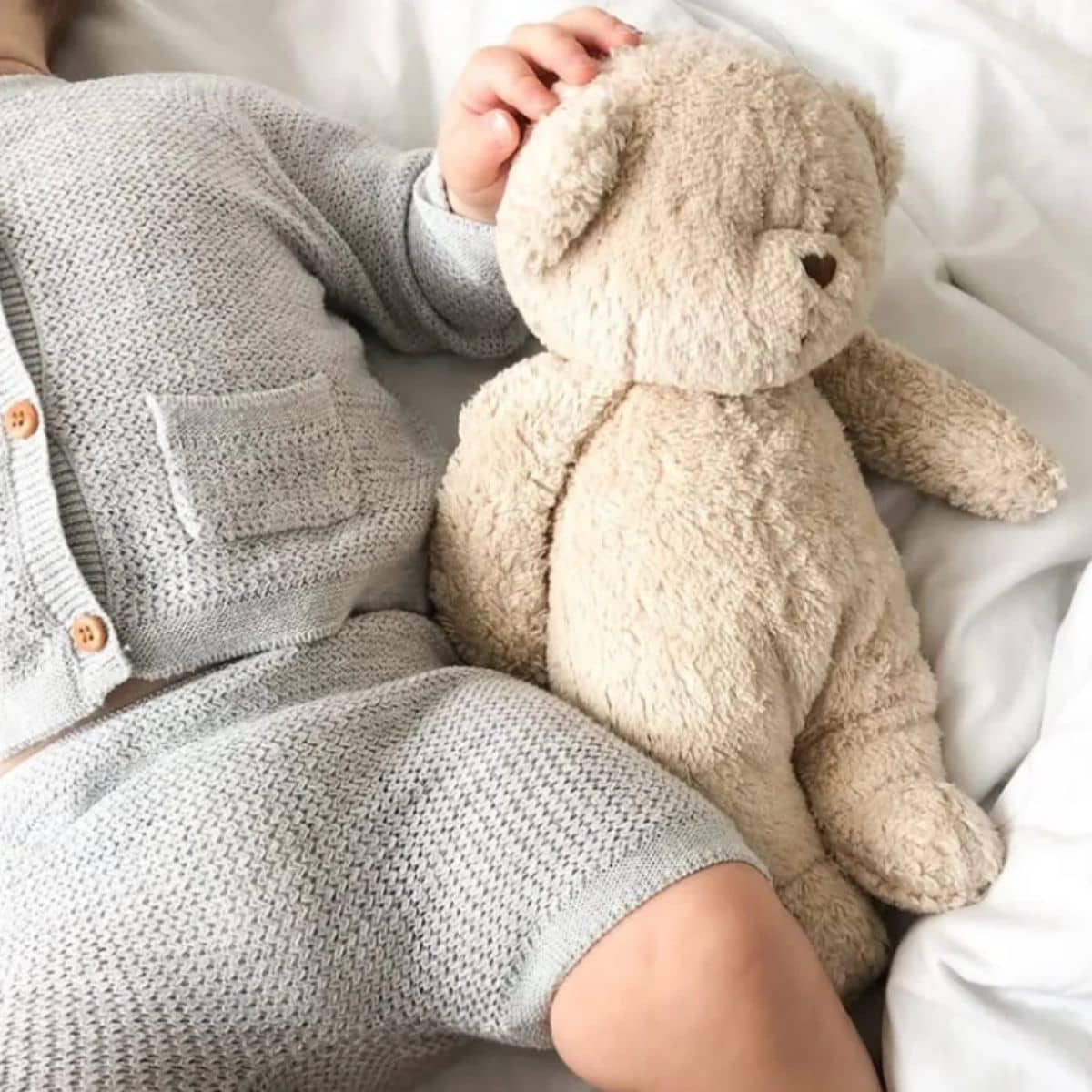 Moonie Organic Humming Bear - Sand