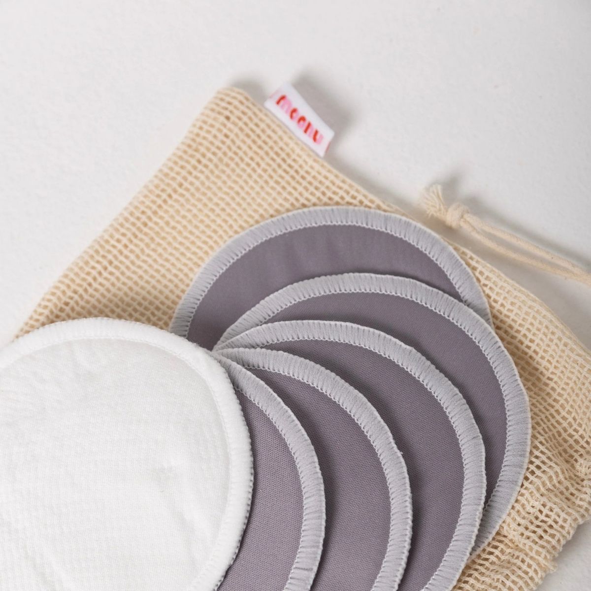 Moonu Reusable Nursing Pads - Steel