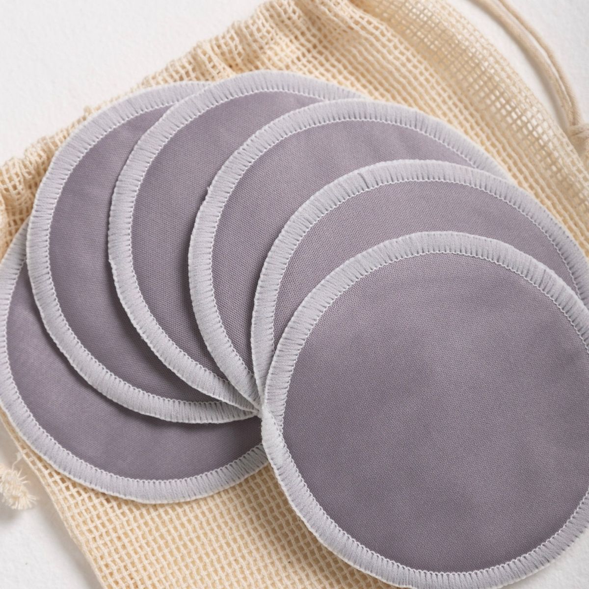 Moonu Reusable Nursing Pads - Steel