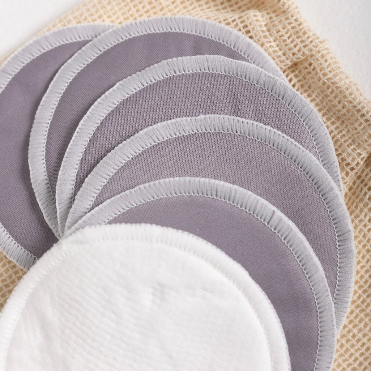 Moonu Reusable Nursing Pads - Steel
