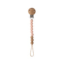 Mushie Pacifier Clip - Eva - Blush