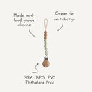 Mushie Pacifier Clip - Eva