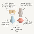 Mushie Space Bath Play Set