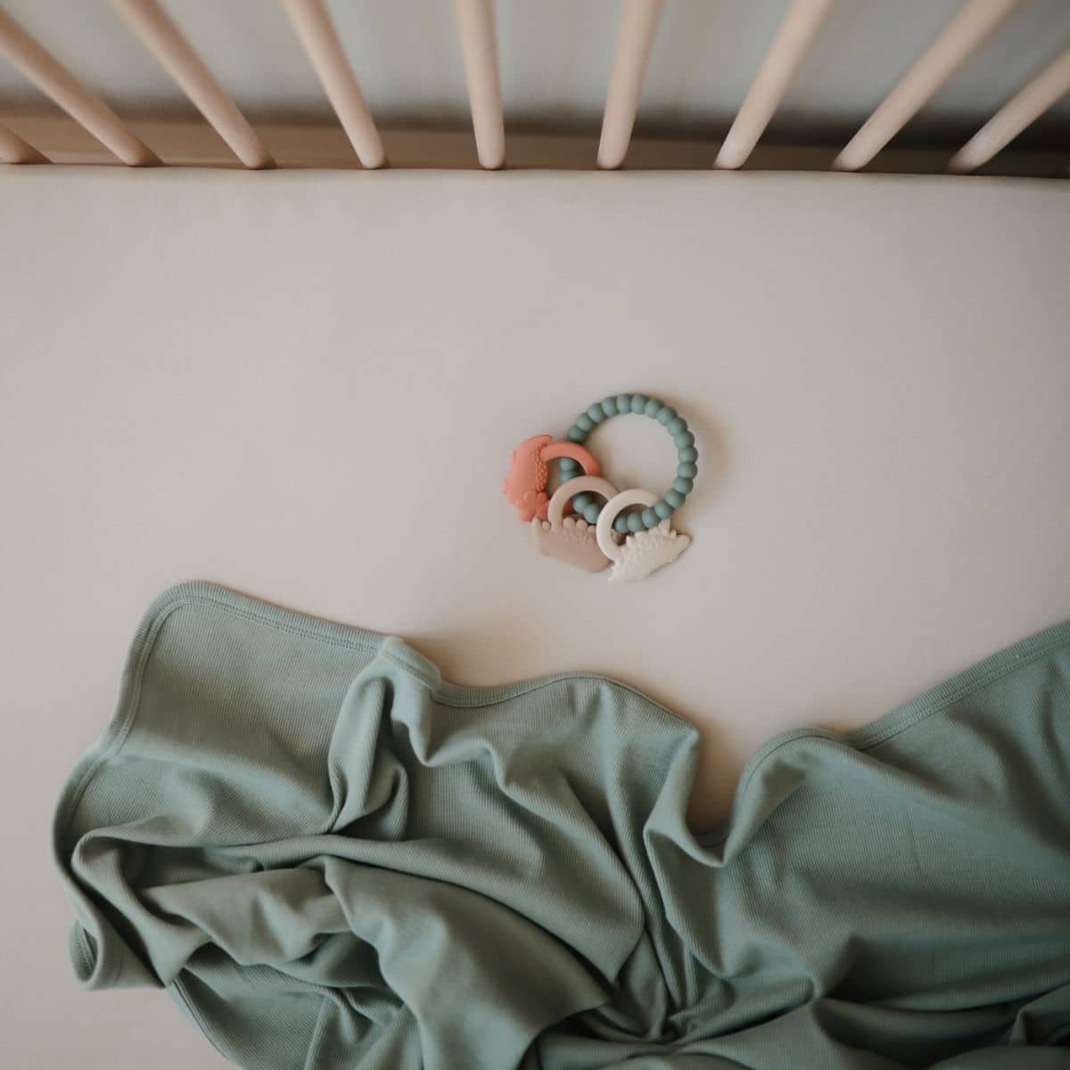 Mushie Teether Rings - Dino