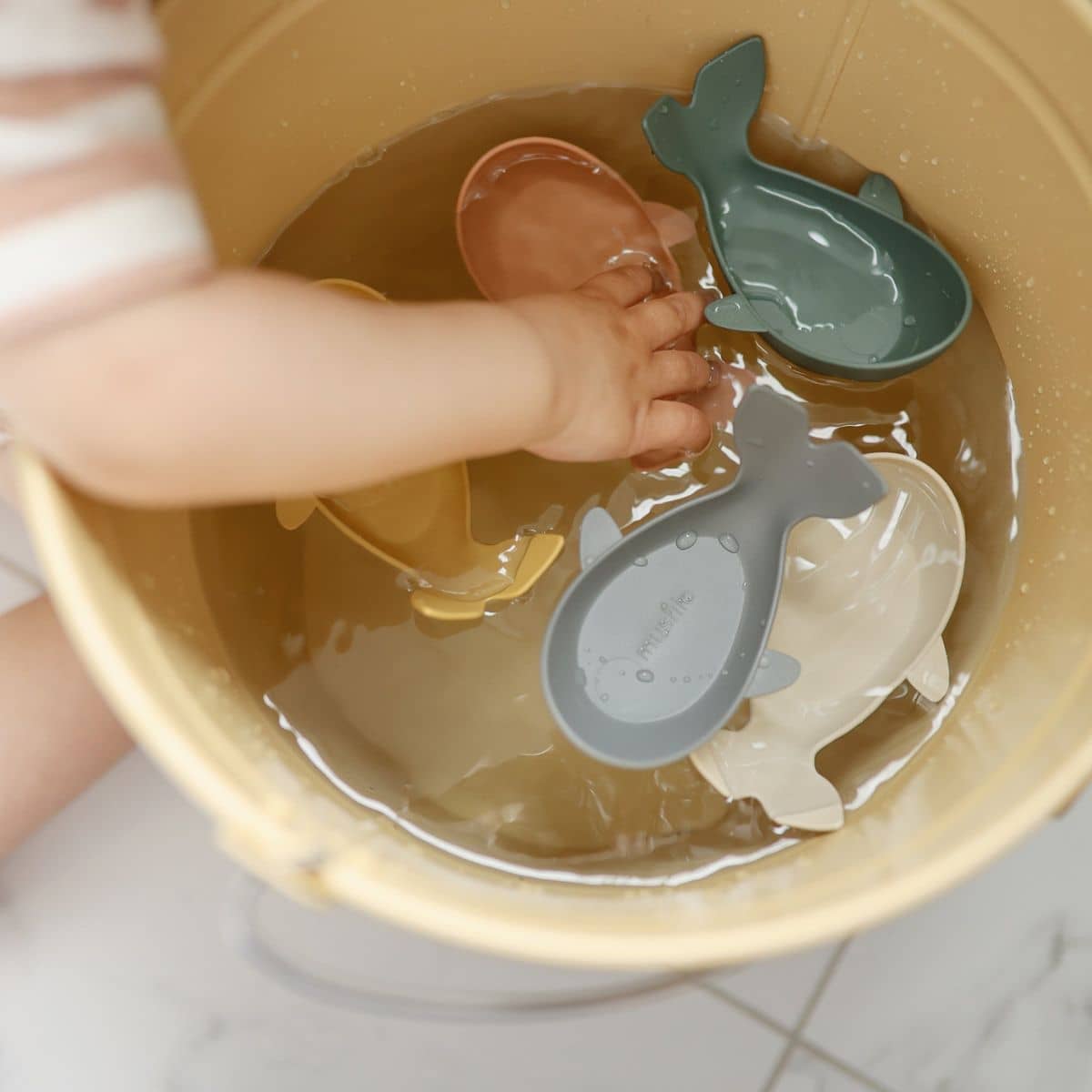 Mushie Whale Bath Stackers