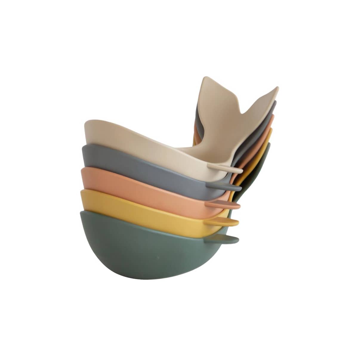 Mushie Whale Bath Stackers - Retro