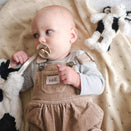 Nana Huchy Clover the Cow Mini Rattle - Black