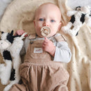 Nana Huchy Clover the Cow Mini Rattle - Black