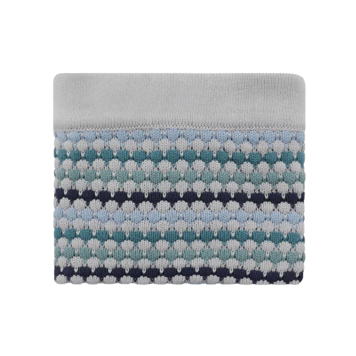 Nana Huchy Confetti Stripe Baby Blanket - Blue