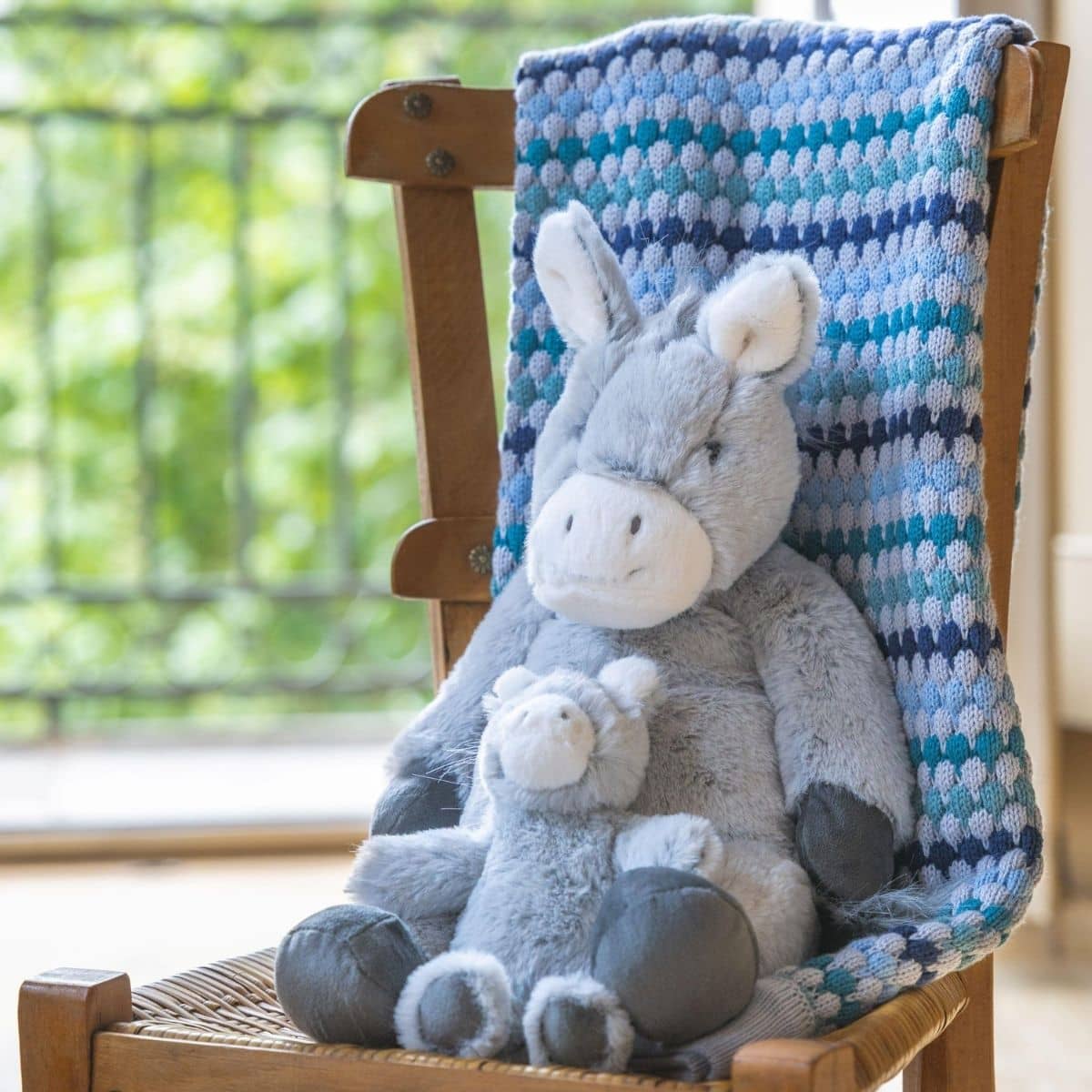 Nana Huchy Confetti Stripe Baby Blanket - Blue