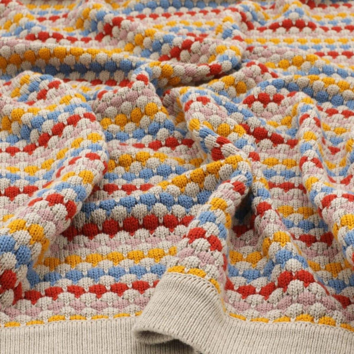 Nana Huchy Confetti Stripe Baby Blanket - Confetti