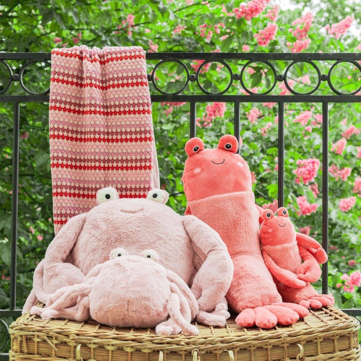 Nana Huchy Confetti Stripe Baby Blanket - Pink