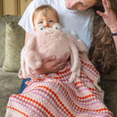 Nana Huchy Confetti Stripe Baby Blanket - Pink