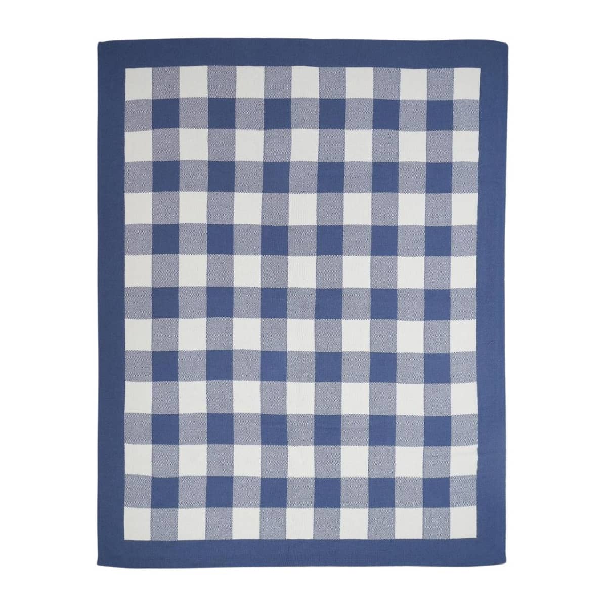 Nana Huchy Gingham Baby Blanket - Blue